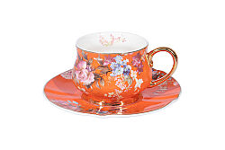 TÜRK KAHVESİ FİNCAN TAKIMI 6'LI RENKLİ 90cc ( 1584Y/B/R/OR/G/W ) - 8