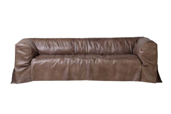 ÜÇLÜ DERİ KOLTUK KAHVE 94x230x67cm RS595-3 - 1