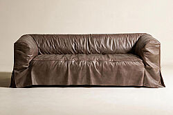 ÜÇLÜ DERİ KOLTUK KAHVE 94x230x67cm RS595-3 - 