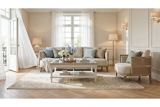 ÜÇLÜ KOLTUK KREM 80x200x83cm 1375-S - 4