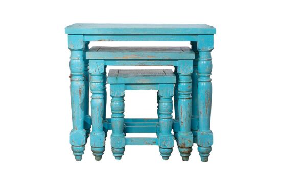 ÜÇLÜ ZİGON MAVİ 66x46x62cm TK-13070-TK-13057-TK-012950-TK-7189-RST-6620 - 2