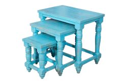 ÜÇLÜ ZİGON MAVİ 66x46x62cm TK-13070-TK-13057-TK-012950-TK-7189-RST-6620 - ZİGON