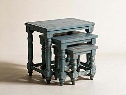ÜÇLÜ ZİGON MAVİ 66x46x62cm TK-13135-TK-13119-TK-13070-TK-13057-TK-012950-TK-7189-RST-6620 - 2