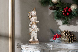 ÜST ÜSTE OTURAN KURABİYE ÇOCUKLAR 8x26,5 cm KREM-GOLD - 3