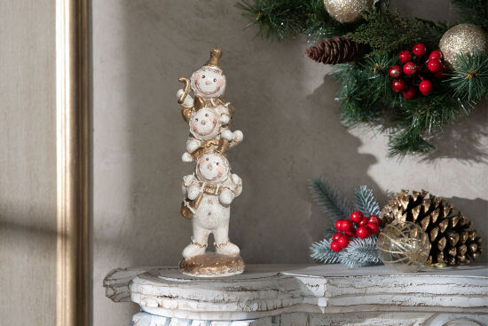 ÜST ÜSTE OTURAN KURABİYE ÇOCUKLAR 8x26,5 cm KREM-GOLD - 3