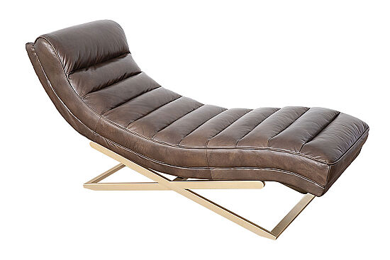UZANMA KOLTUK KAHVE GOLD PRİNÇ 61x171x81cm RS232C - 3