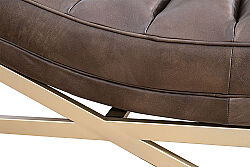 UZANMA KOLTUK KAHVE GOLD PRİNÇ 61x171x81cm RS232C - 4