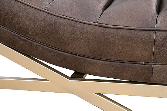 UZANMA KOLTUK KAHVE GOLD PRİNÇ 61x171x81cm RS232C - 4