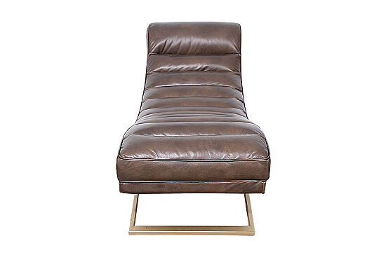 UZANMA KOLTUK KAHVE GOLD PRİNÇ 61x171x81cm RS232C - 6