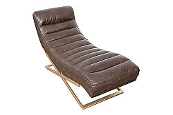 UZANMA KOLTUK KAHVE GOLD PRİNÇ 61x171x81cm RS232C - 7