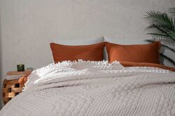 VALERYS YATAK ÖRTÜSÜ ÇK. 240X250 CM KREM-BEJ - 2