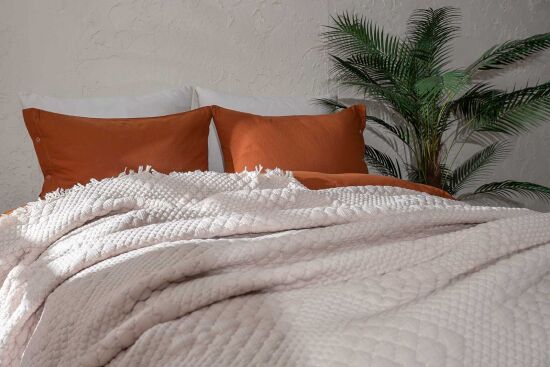 VALERYS YATAK ÖRTÜSÜ ÇK. 240X250 CM KREM-BEJ - 3