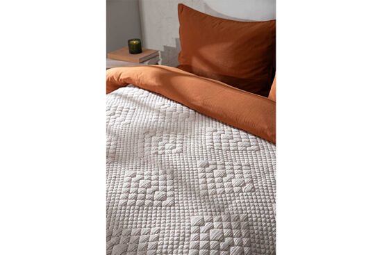 VALERYS YATAK ÖRTÜSÜ ÇK. 240X250 CM KREM-BEJ - 5