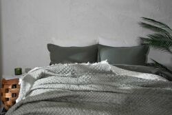 VALERYS YATAK ÖRTÜSÜ ÇK. 240X250 CM KREM-HAKİ - 2