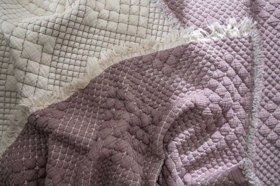 VALERYS YATAK ÖRTÜSÜ ÇK. 240X250 CM KREM-MOR - 4