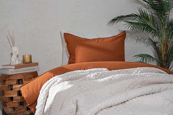 VALERYS YATAK ÖRTÜSÜ TK. 160X240 CM KREM-BEJ - 3