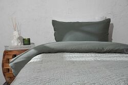 VALERYS YATAK ÖRTÜSÜ TK. 160X240 CM KREM-HAKİ - KERVAN