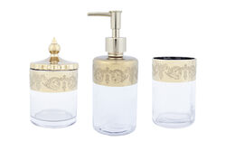 VANITY BANYO SET GOLD (SIVI SABUNLUK-DIS FIRCALIK-PAMUKLUK)