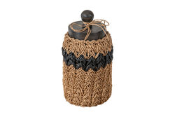 VARADA BUYUK KAVANOZ NATURAL-SIYAH 10x22cm - Thumbnail