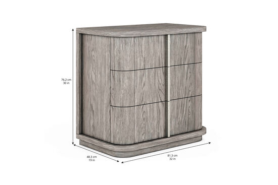VAULT KOMODİN 6 ÇEKMECE GRİ 48x81x76cm 285142-2354