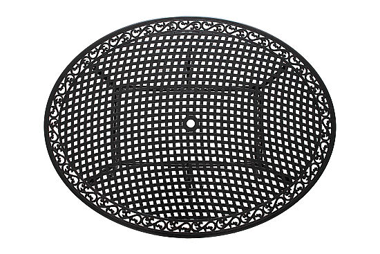 VERDE HS2014DIN/9T YEMEK MASASI OVAL KAHVE 200x152x74cm 611ABT - 4