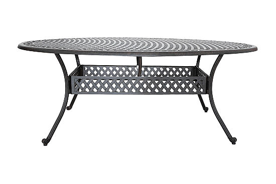 VERDE HS2014DIN/9T YEMEK MASASI OVAL KAHVE 200x152x74cm 611ABT - 3