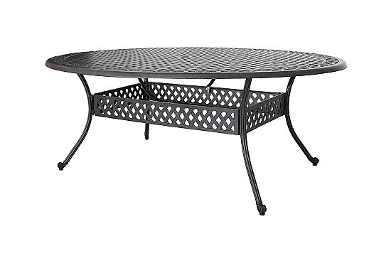 VERDE HS2014DIN/9T YEMEK MASASI OVAL KAHVE 200x152x74cm 611ABT - 1