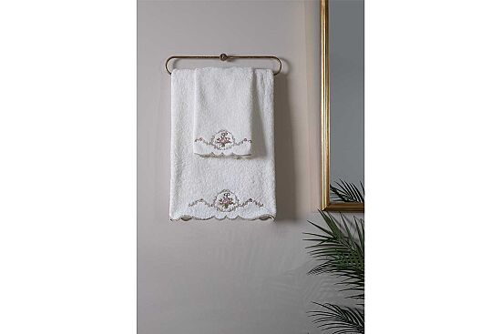 VERONİCA 50X90 CM HAVLU KREM - 6