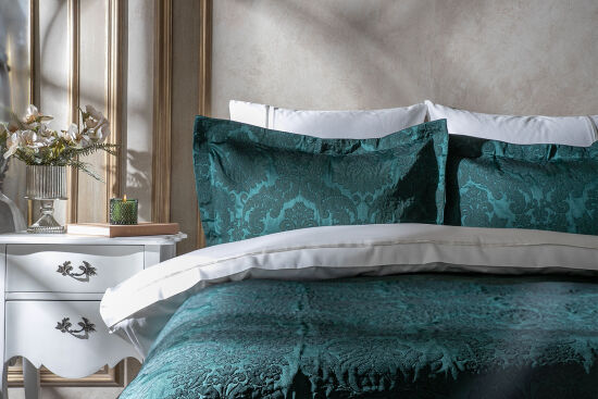 VERYS PİKE - YATAK ÖRTÜSÜ 240x250 3 PRC K.YEŞİL - 1