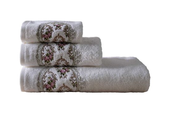 WANESSA 30X50 CM HAVLU KREM - 4