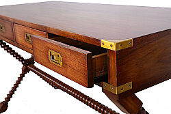 WELLİNGTON ÇALIŞMA MASASI 4 ÇEKMECELİ KAHVE 78x60x140cm WD 13 WL - 6