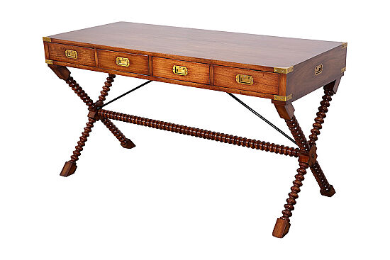 WELLİNGTON ÇALIŞMA MASASI 4 ÇEKMECELİ KAHVE 78x60x140cm WD 13 WL - 2