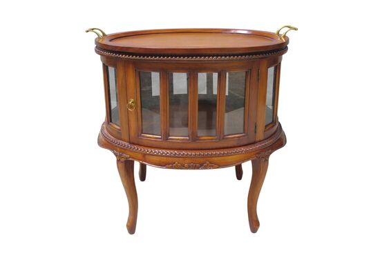 WELLİNGTON TEPSİLİ SEHPA 72x49x78cm 0T 028 WL - OVAL - 1