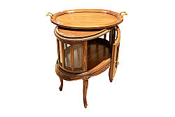 WELLİNGTON TEPSİLİ SEHPA 72x49x78cm 0T 028 WL - OVAL - 3