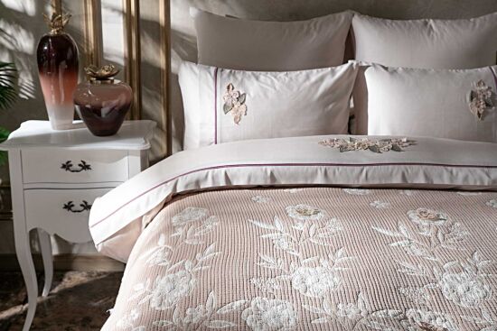 WİNDED PİKE- YATAK ÖRTÜSÜ ÇK. 240X250 CM TAŞ - 2