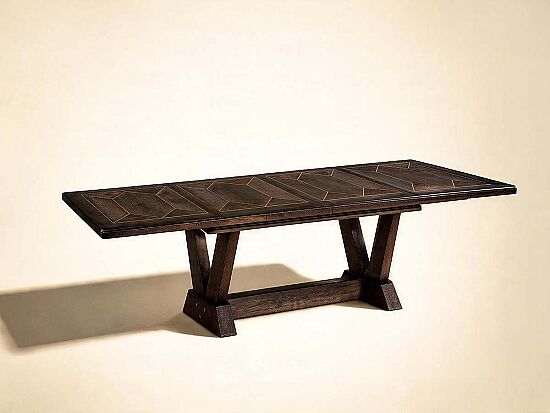 WOOD WRİGHT OAK DİKDÖRTGEN YEMEK MASASI KAHVE 117x259x76cm 253238-2315 - 1