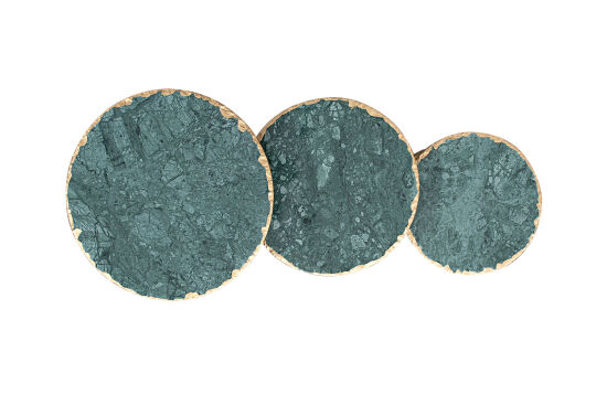 YAN SEHPA 3 LÜ MERMERLİ 40x40x59cm-35x35x54cm-30x30x49cm QS20403-L-M-S - 2