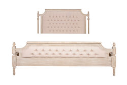KERVAN - YATAK+ 2 KOMODİN KREM 173x213x130cm YPR37BM(K) PLO27