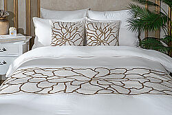 YATAK ŞALI 50x240 cm - KREM/ALTIN – 2058 BR - 9