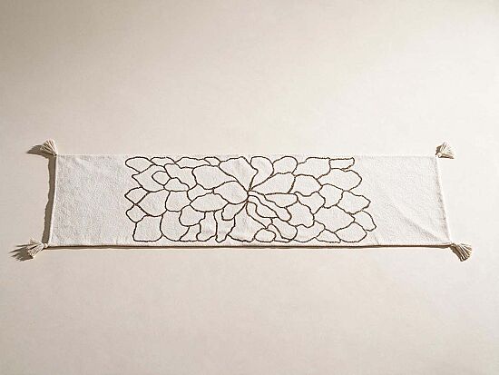 YATAK ŞALI 50x240 cm - KREM/ALTIN – 2058 BR - 1