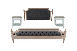 KERVAN - YATAK+2 KOMODİN 173x213x130cm