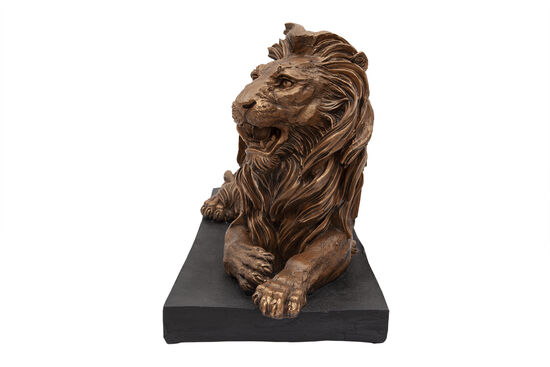 YATAN ASLAN HEYKELI SOL 28x65x41cm