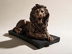 YATAN ASLAN HEYKELI SOL 28x65x41cm - 