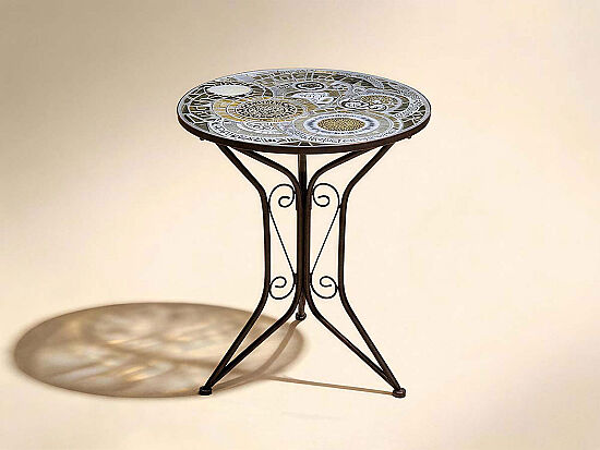 YUVARLAK MASA KAHVE 60x60x70cm JF230997 - 1