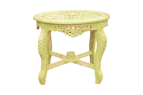 YUVARLAK YEMEK MASASI YEŞİL 90x90x76 TK-12460-TK-012704-TK-13045-TK-013961-TK-013488 - 1