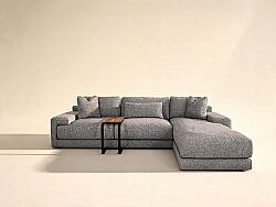 ZEN KÖŞE KOLTUK SAĞ KÖŞE GRİ+SEHPA 180x295x65cm (NATUREL 19) - KERVAN