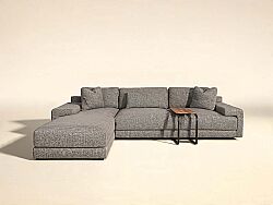 ZEN KÖŞE KOLTUK SOL KÖŞE GRİ+SEHPA 180x295x65cm (NATUREL 19) - 2