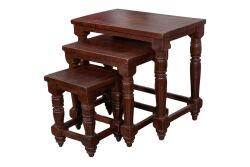 ZİGON ÜÇLÜ KAHVE TK-13070-TK-13057-TK-012950-TK-7189-RST-6620 66x46x62cm - ZİGON