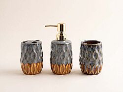 ZYA1997-3 BANYO SET 3'LÜ (SIVI SABUNLUK-DIS FIRCALIK-PAMUKLUK) - 
