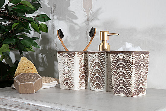 ZYB2040 BANYO SET 3'LÜ (SIVI SABUNLUK-DIS FIRCALIK-PAMUKLUK)